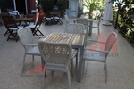Маси и столове, произведени от ратан бежови